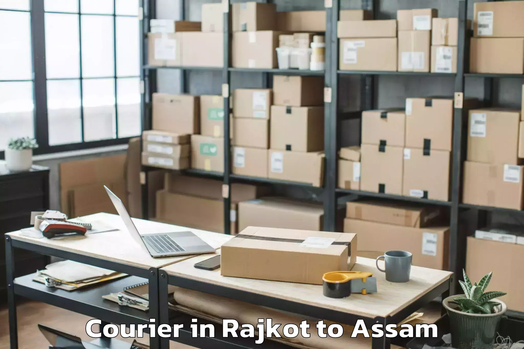 Hassle-Free Rajkot to Agamoni Courier